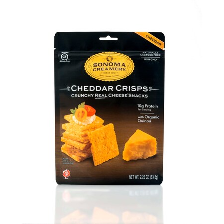 SONOMA CREAMERY CRISPS Cheddar Crisps 2.25 oz., PK6 0316204